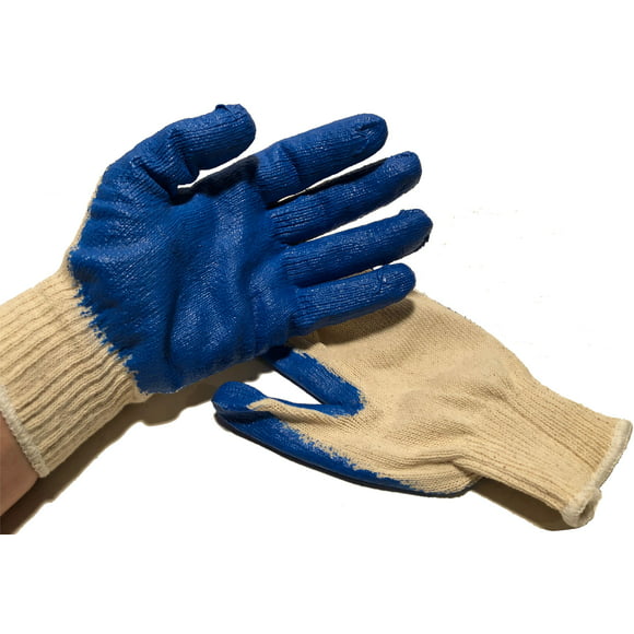 Blue Chemical Resistant Pack of 12 Large Liberty 9460SP Nitrile Heavyweight Fully Coated Glove with 2-1/2 Plasticized Safety Cuff 
